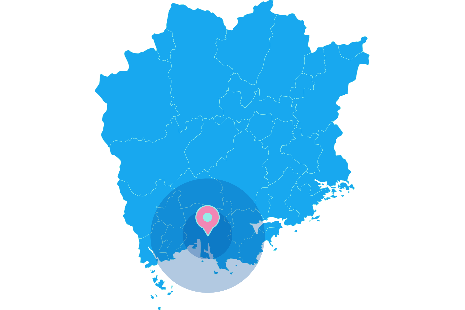 対応エリア地図